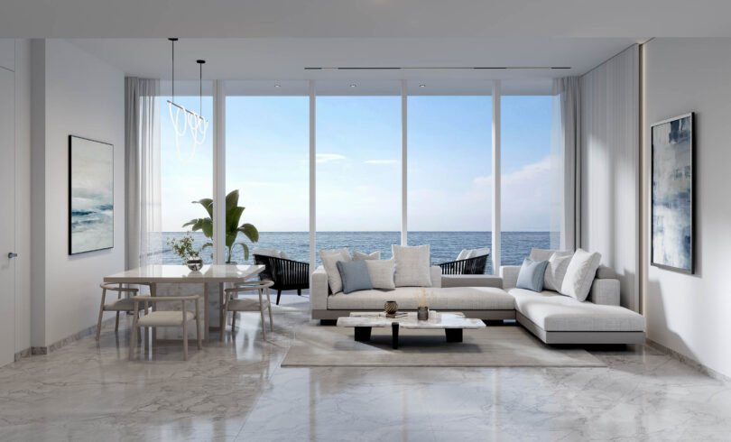 Hatimi by Fakhruddin Properties - One Bedroom Apartment - Living Space