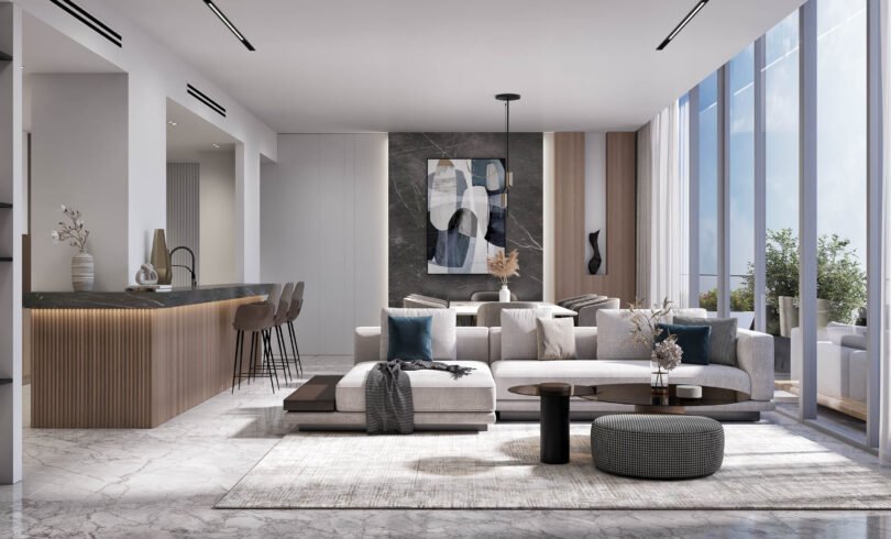 Hatimi by Fakhruddin Properties - Duplex Apartment - Living room & Dining