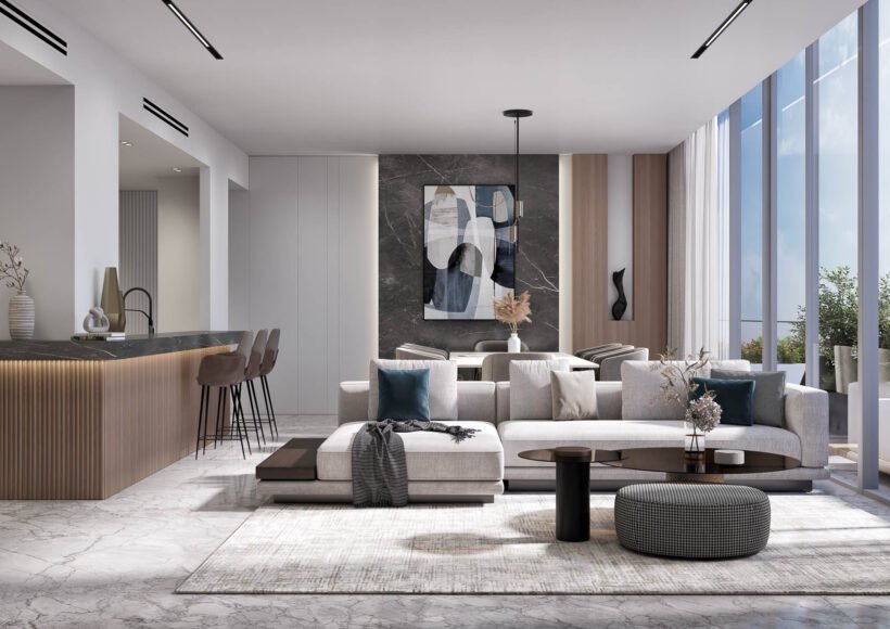 Hatimi by Fakhruddin Properties - Duplex Apartment - Living room & Dining