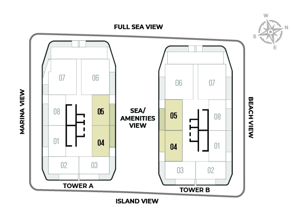 Hatimi by Fakhruddin Properties - One Bedroom Apartment Type 1 Location