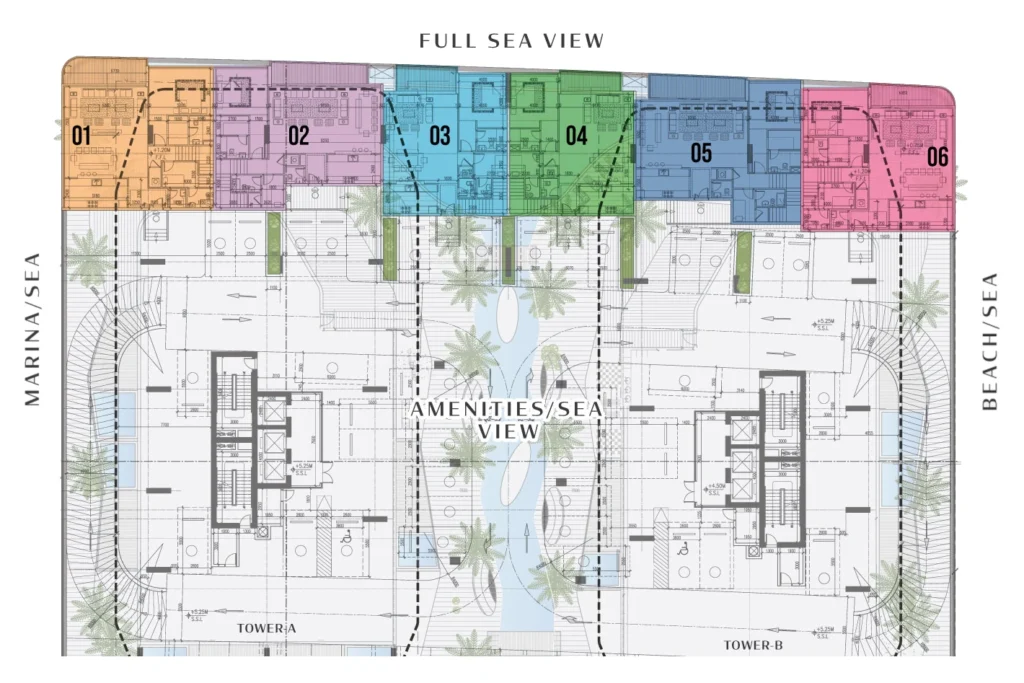 Hatimi by Fakhruddin Properties - Duplex Apartment - Floor Plan