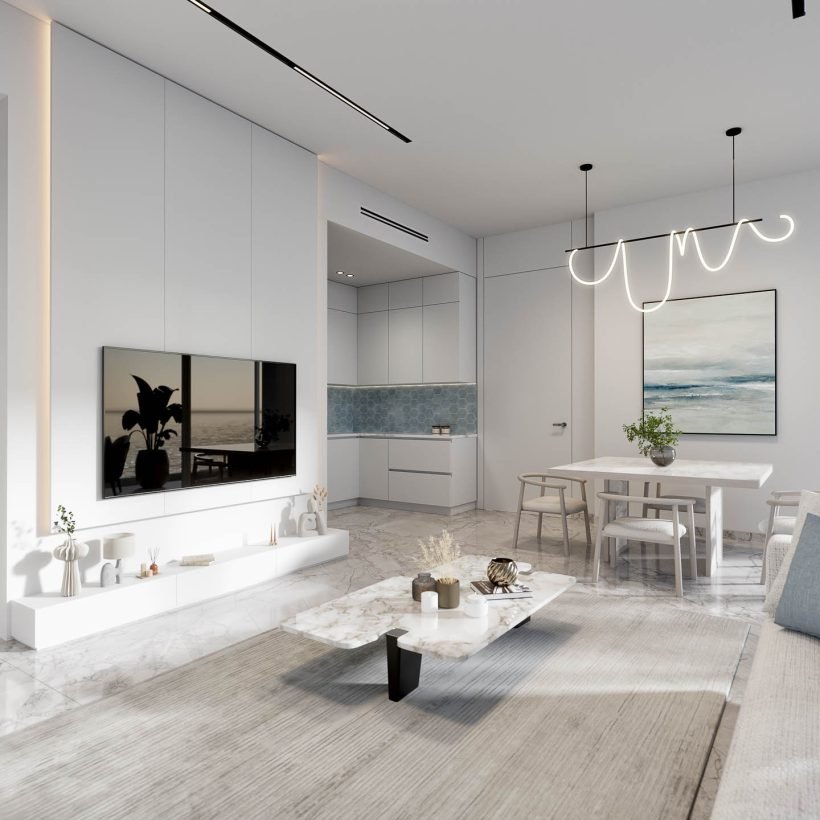 Hatimi by Fakhruddin Properties - One Bedroom Apartment - Kitchen & Dining