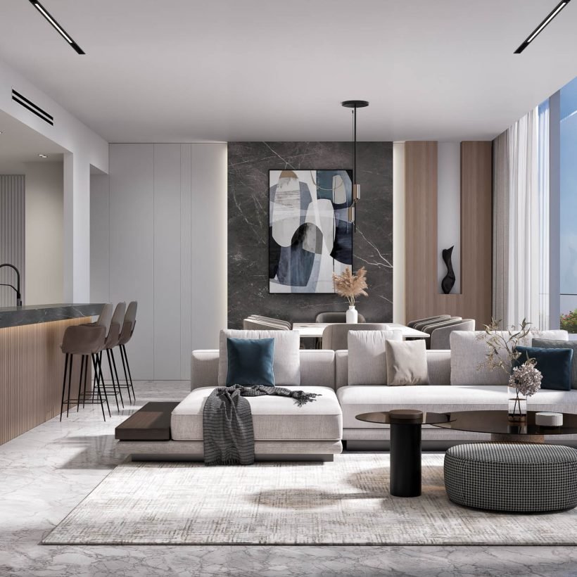 Hatimi by Fakhruddin Properties - Duplex Apartment - Living room & Dining