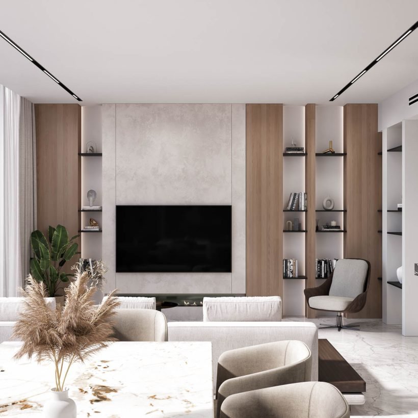 Hatimi by Fakhruddin Properties - Duplex Apartment - Living room & Dining