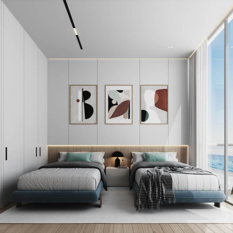 Hatimi by Fakhruddin Properties - Three Bedroom Apartment - Bedroom